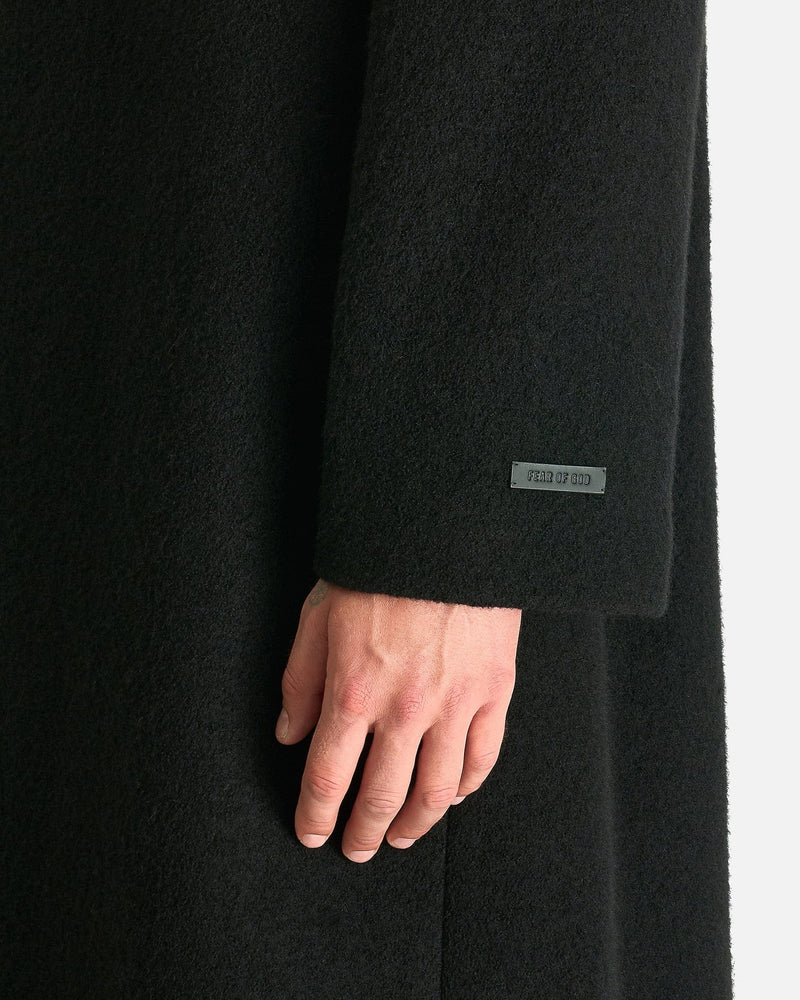 Fear of God Men's Coat Lapelless Relaxed Coat in Black