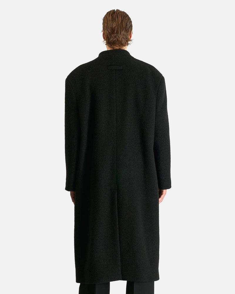 Fear of God Men's Coat Lapelless Relaxed Coat in Black