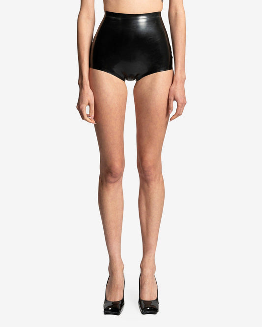 Maison Margiela Women Pants Latex Underwear in Black