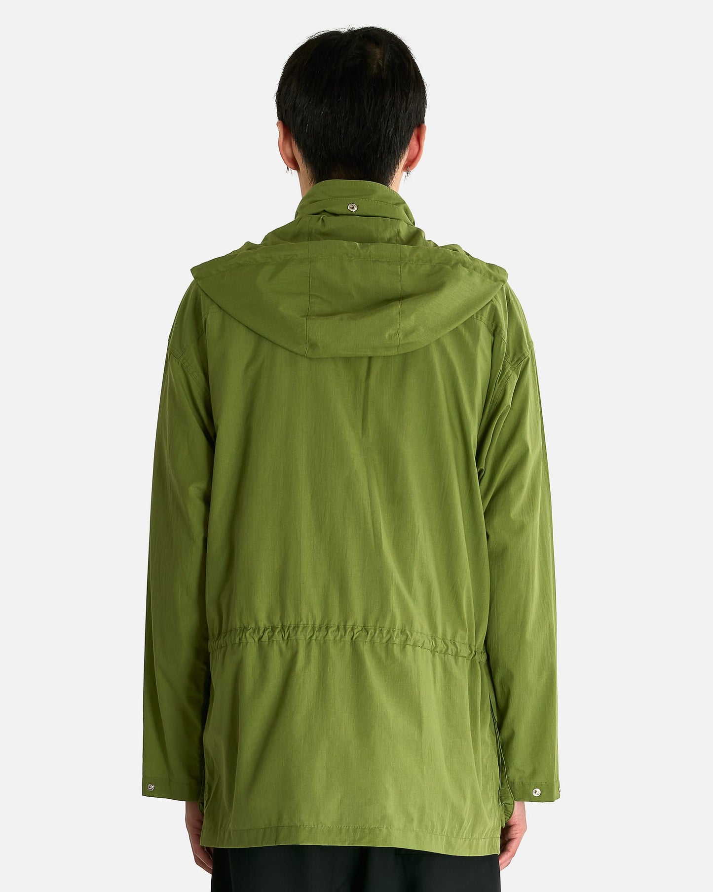 Auralee Men's Jackets Lawn Hooded Blouson in Dusty Green