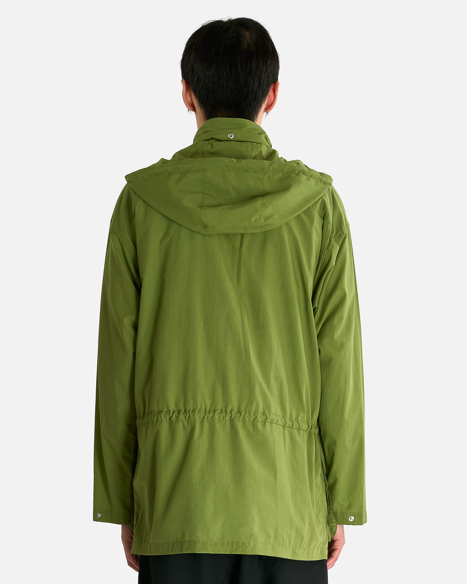 Auralee Men's Jackets Lawn Hooded Blouson in Dusty Green