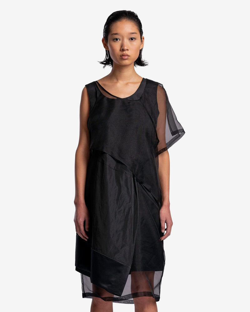 Layered Asymmetrical Dress in Black SVRN Layered Asymmetrical Dress in Black SVRN