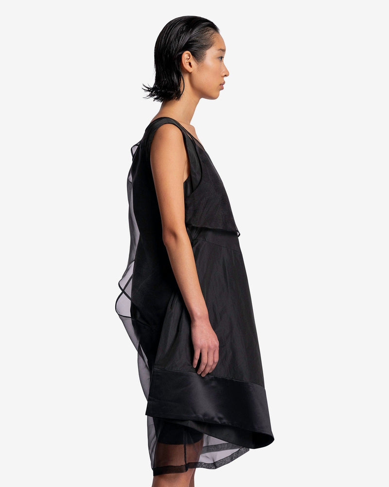 Layered Asymmetrical Dress in Black SVRN Layered Asymmetrical Dress in Black SVRN