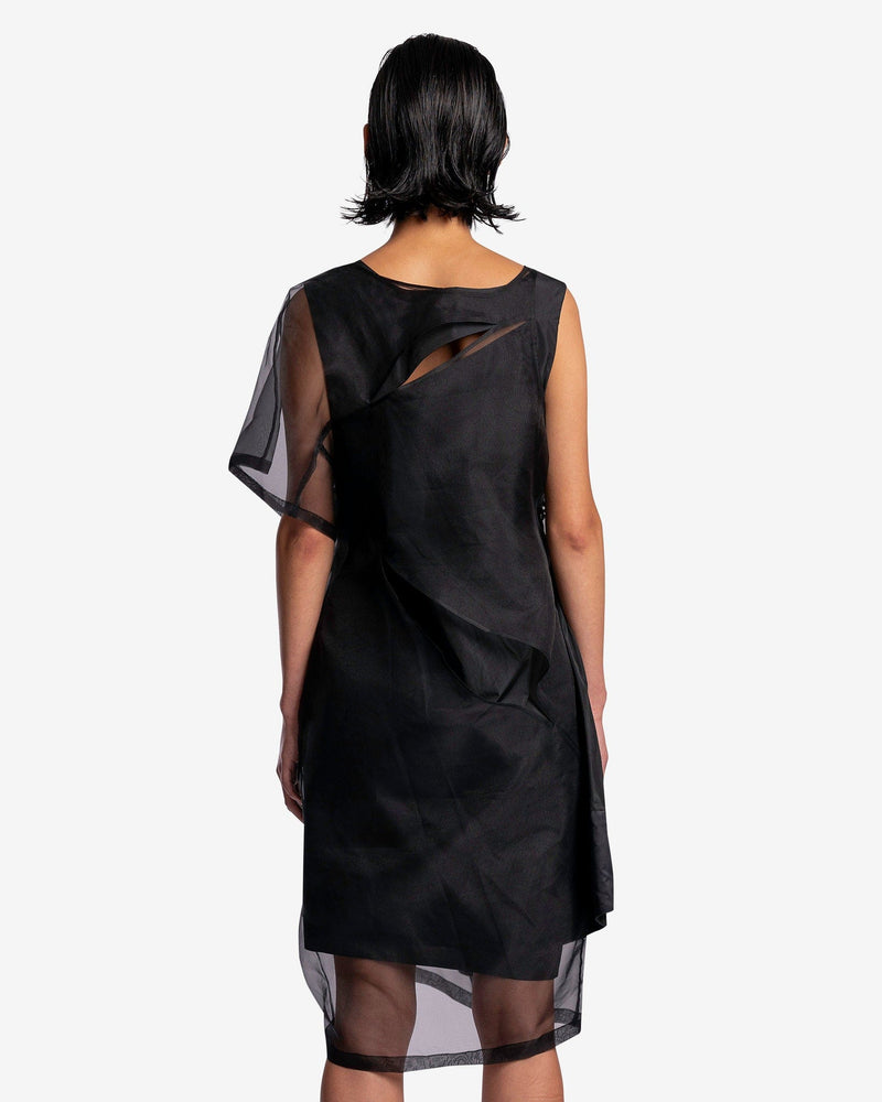 asymmetrical dress women Layered Asymmetrical Dress in Black – SVRN