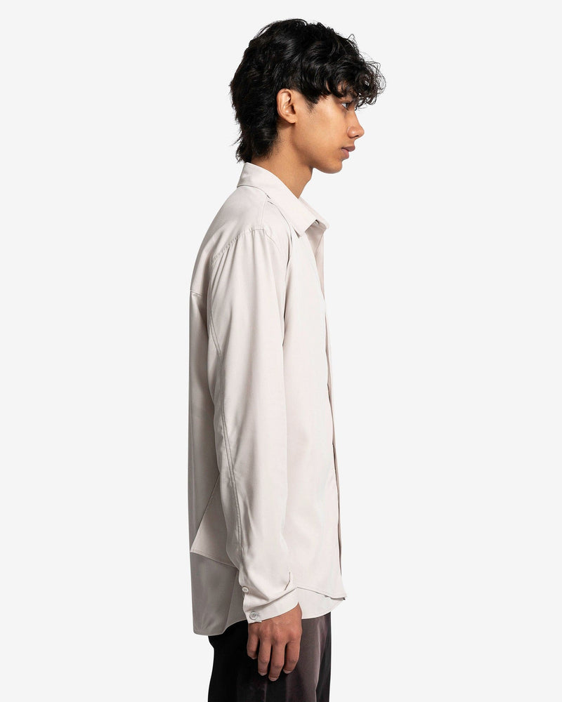 layered dress shirt We-Ar4 The Layered Shirt White Multi / L