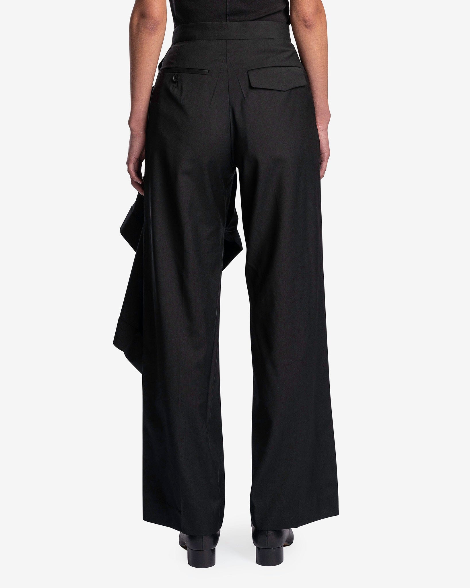 UNDERCOVER women's pants Layered Trousers in Black