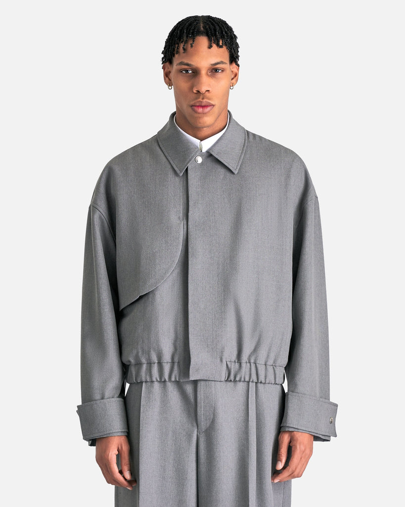 Jacquemus Men's Jackets Le Blouson Salti in Grey