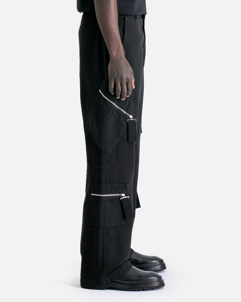 Jacquemus Men's Pants Le Cargo Marrone in Black
