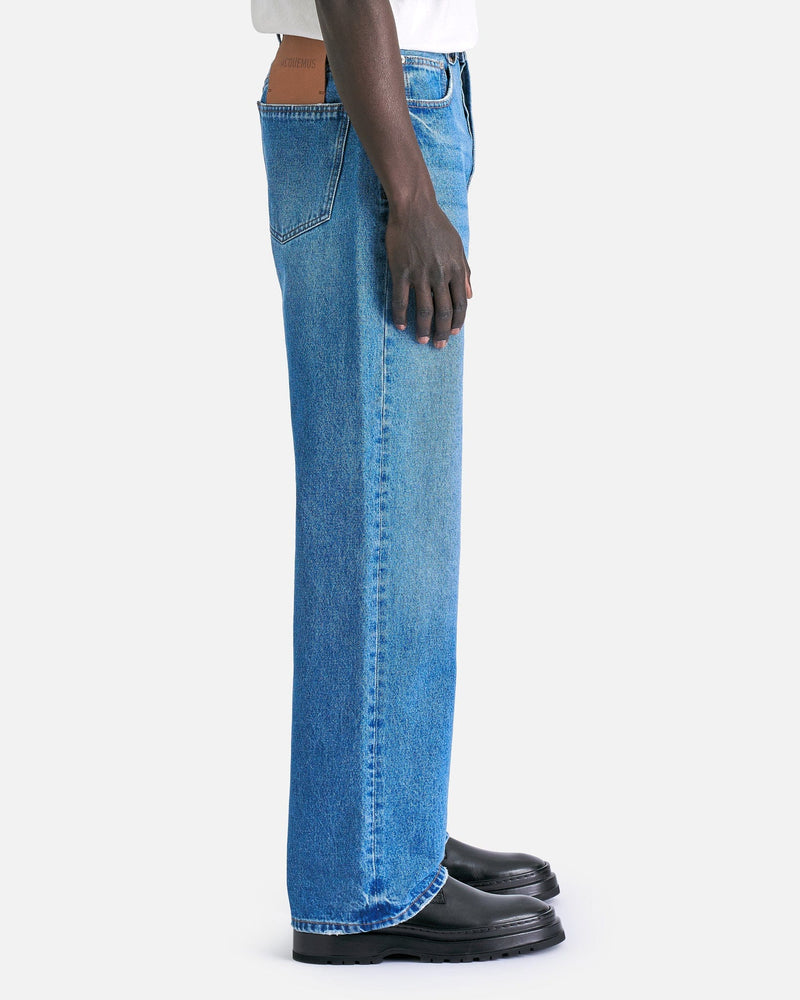 Jacquemus Men's Jeans Le De Nimes Droit in Blue/Tabac 2