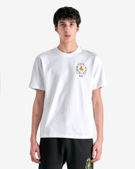 Casablanca Men's T-Shirts Le Jeu Colore Printed T-Shirt in White