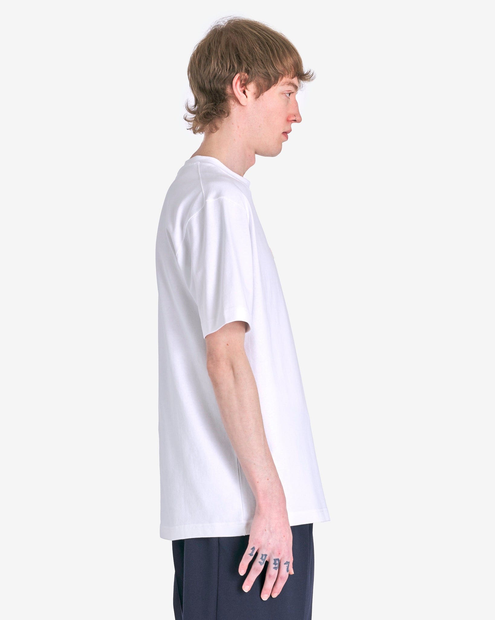 Jacquemus Men's T-Shirts Le T-Shirt Gros Grain in White