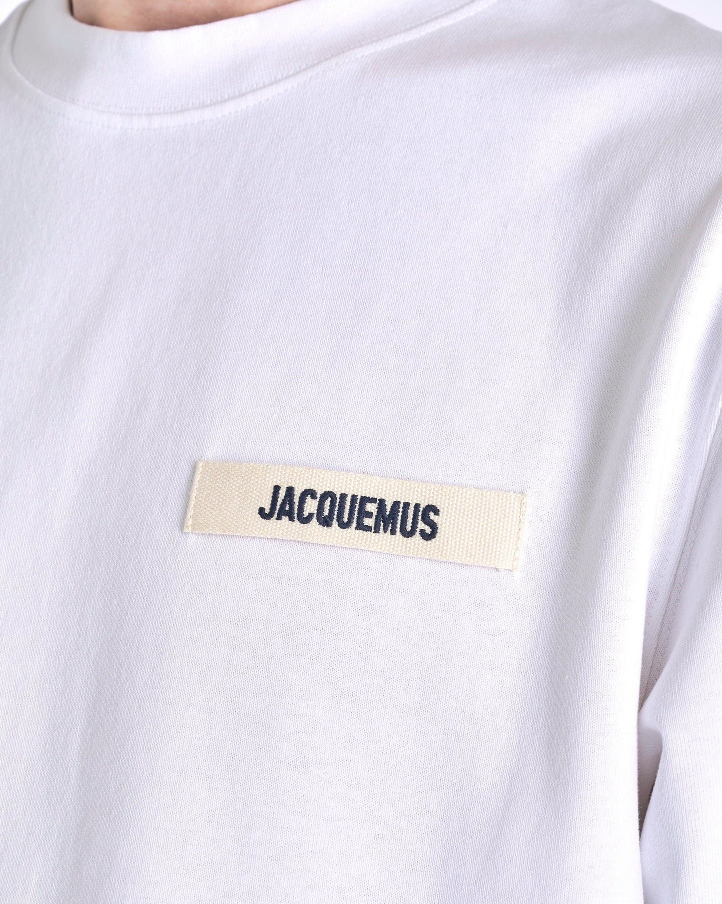 Jacquemus Men's T-Shirts Le T-Shirt Gros Grain in White