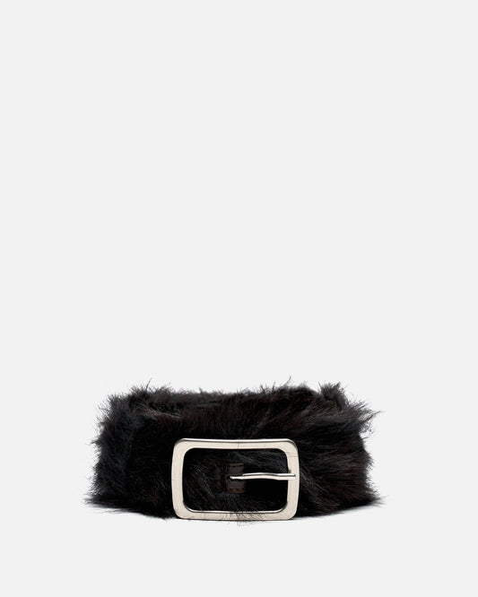 Dries Van Noten Leather Goods Leather Belt in Dark Brown