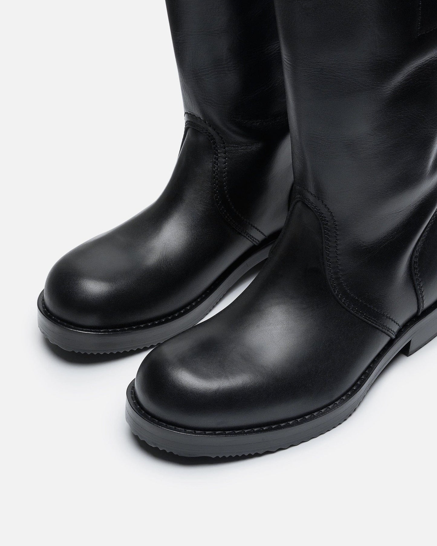 Dries Van Noten Men's Boots Leather Biker Boots in Black