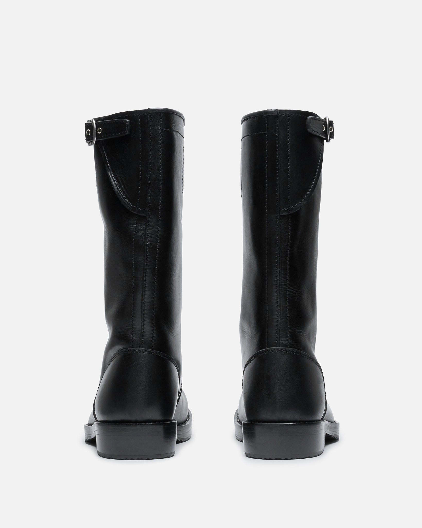 Dries Van Noten Men's Boots Leather Biker Boots in Black