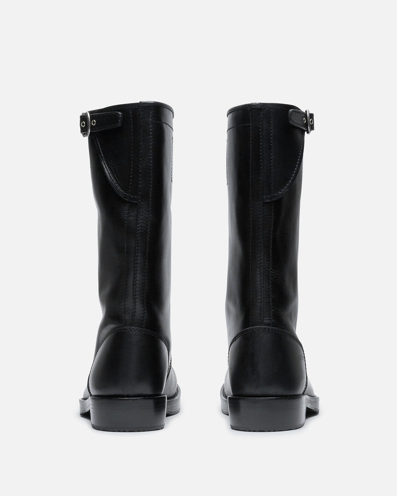 Dries Van Noten Men's Boots Leather Biker Boots in Black