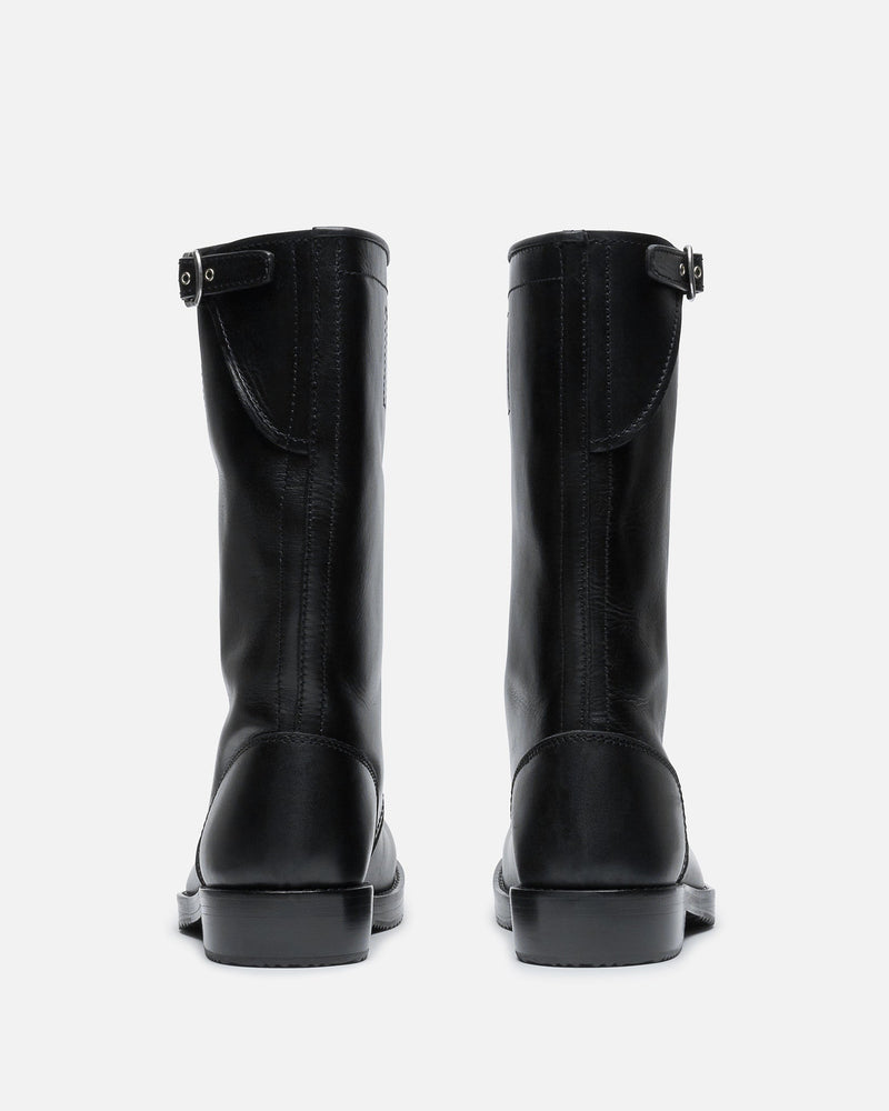 Dries Van Noten Men's Boots Leather Biker Boots in Black