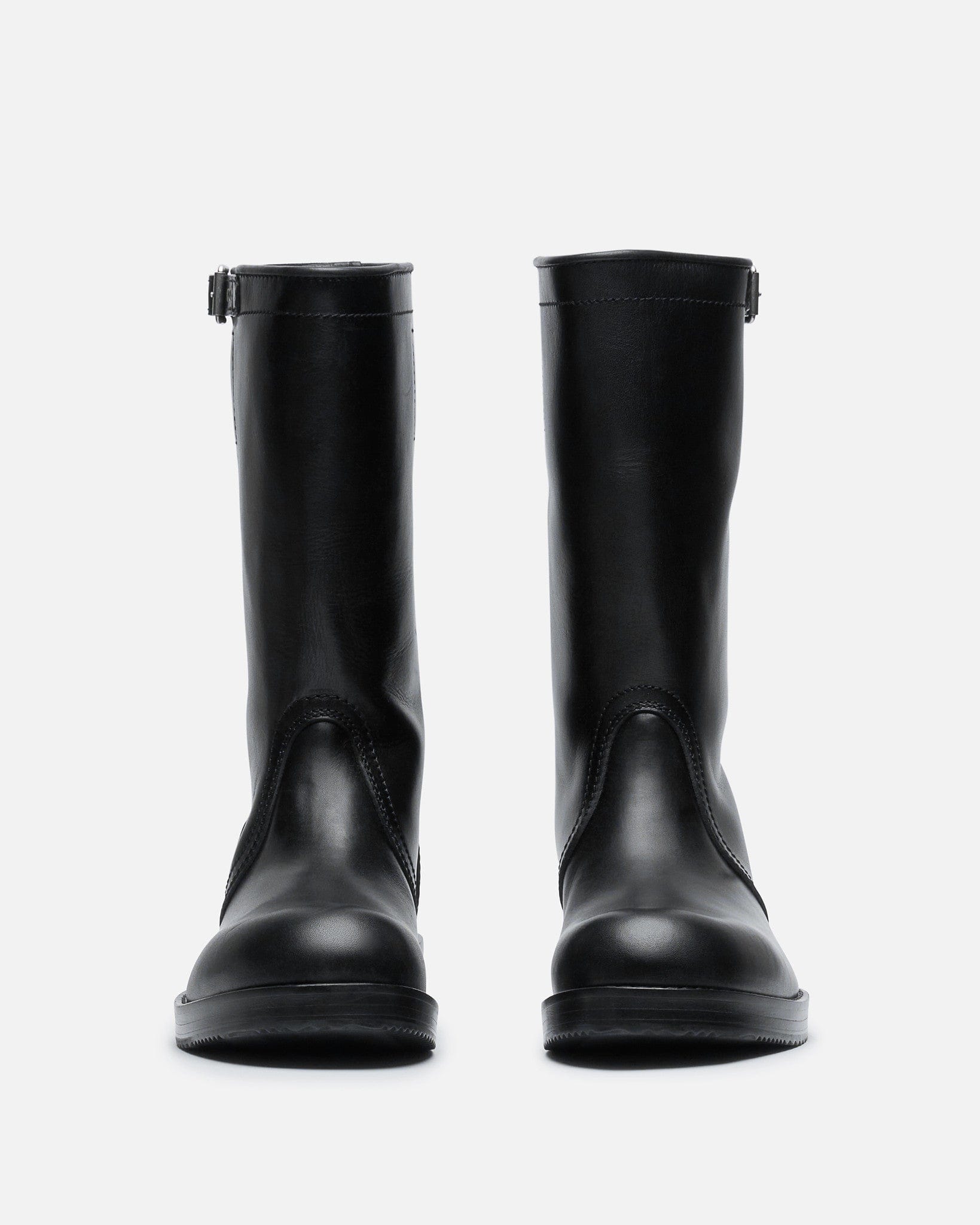 Dries Van Noten Men's Boots Leather Biker Boots in Black