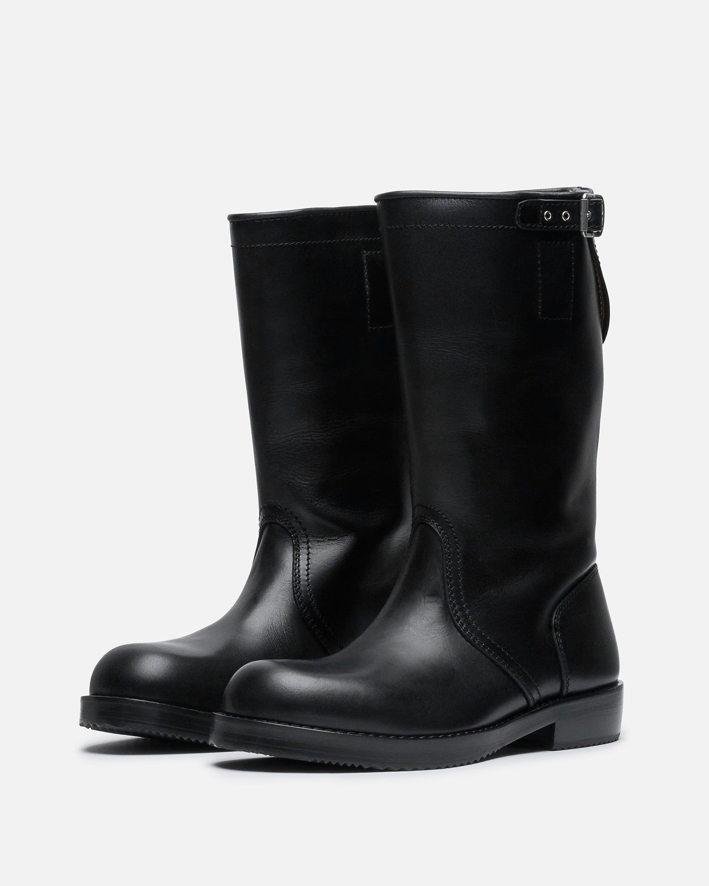 Dries Van Noten Men's Boots Leather Biker Boots in Black