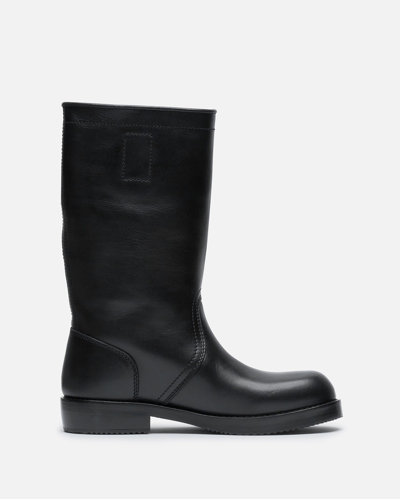 Leather Biker Boots in Black – SVRN