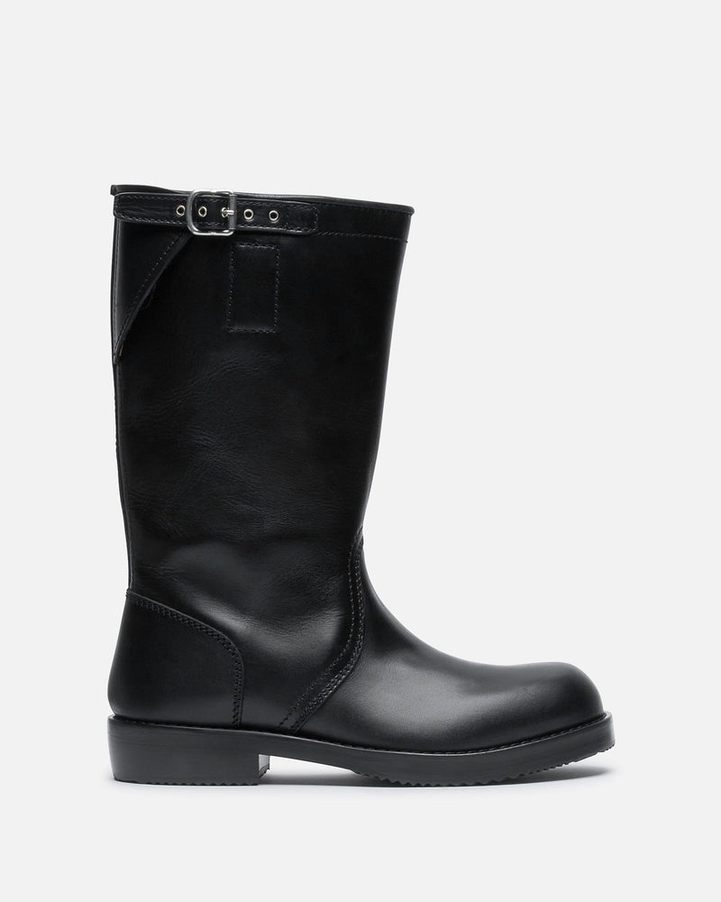 Dries Van Noten Men's Boots Leather Biker Boots in Black