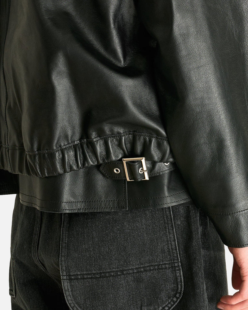 Sacai Men's Jackets Leather Blouson in Black