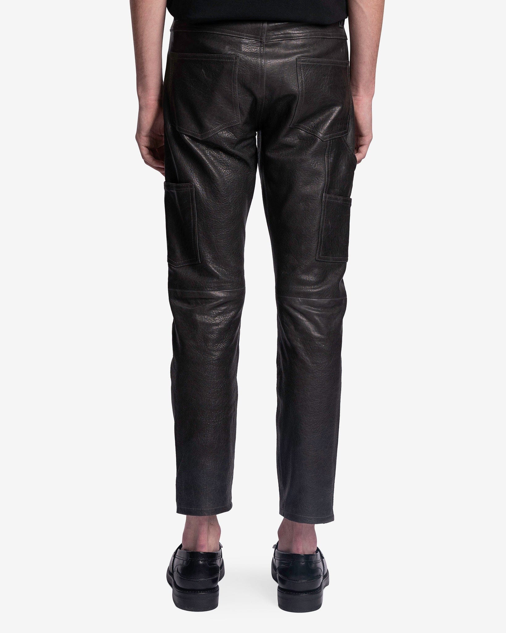 Enfants Riches Deprimes Men's Jeans Leather Carpenter Jeans in Slate Grey