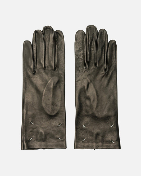 Maison Margiela Men's Gloves Leather Gloves in Black