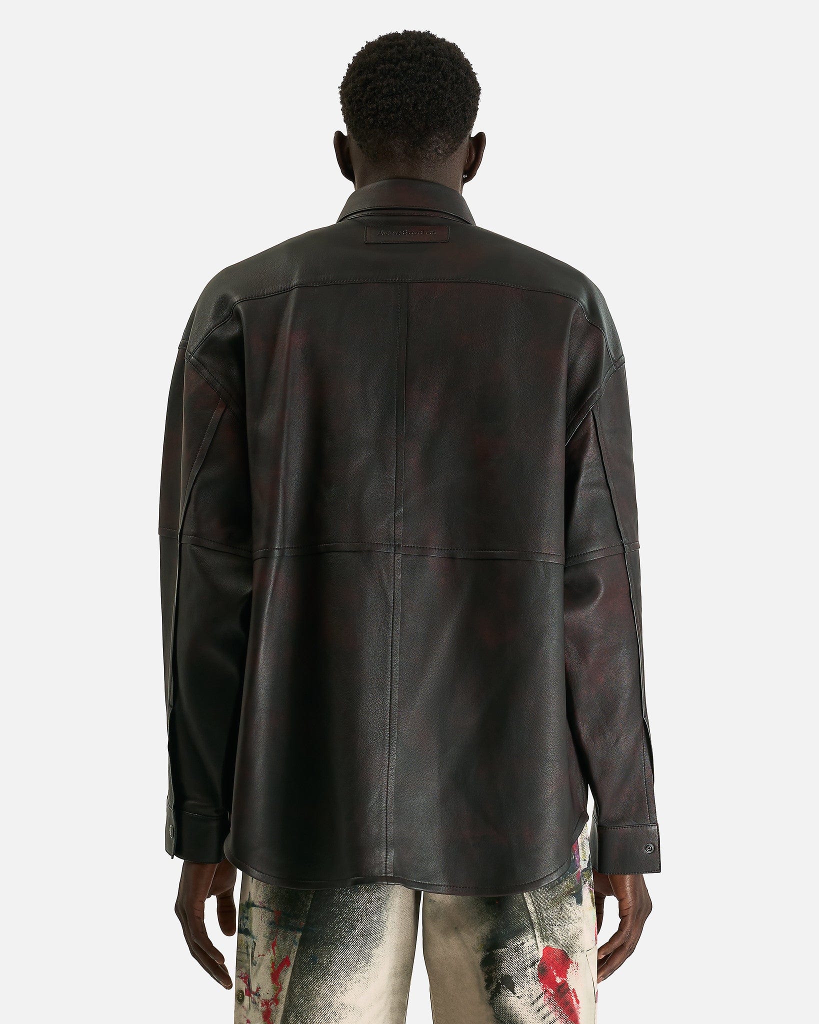 Leather Jacket in Red/Black – SVRN