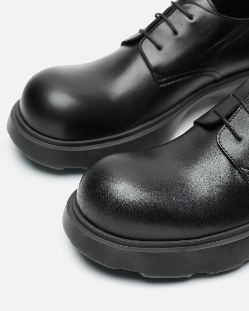 Acne Studios Men's Shoes Leather Lace-Up Shoes in Black