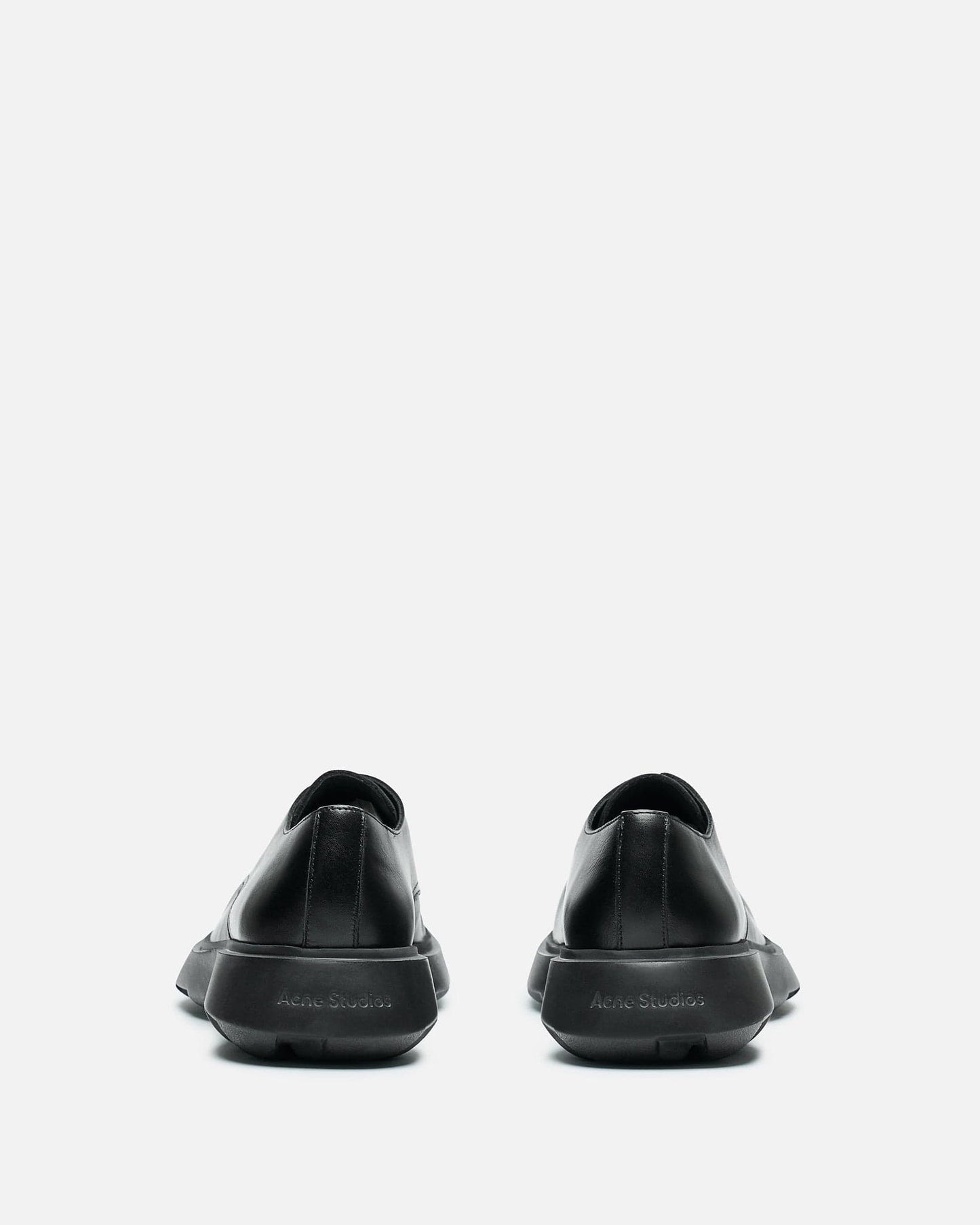 Acne Studios Men's Shoes Leather Lace-Up Shoes in Black
