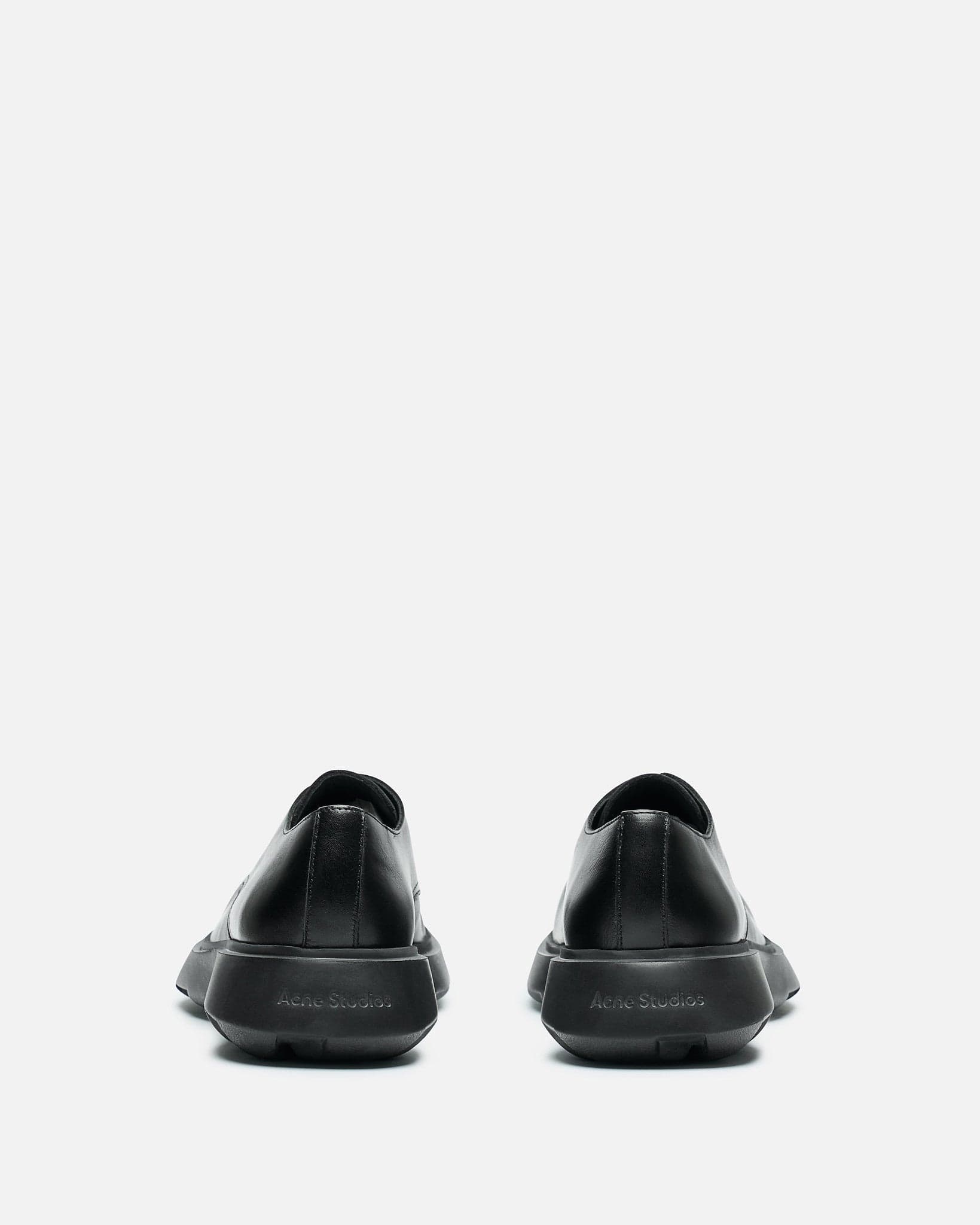 Acne Studios Men's Shoes Leather Lace-Up Shoes in Black