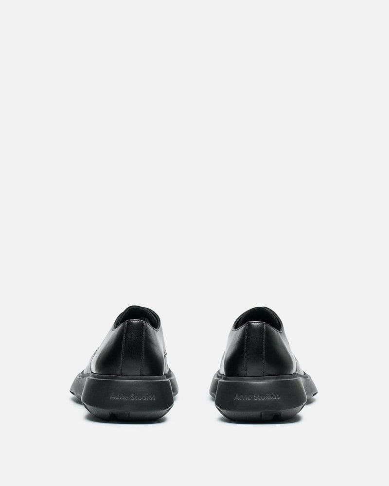 Acne Studios Men's Shoes Leather Lace-Up Shoes in Black