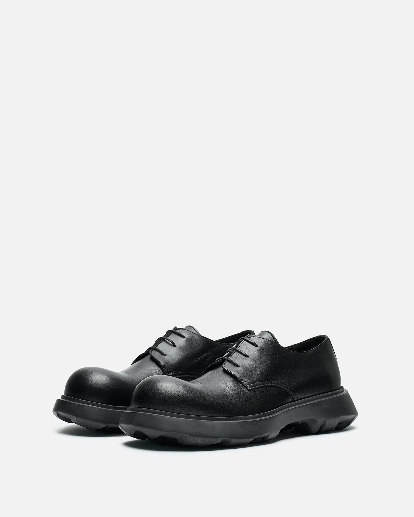 Acne Studios Men's Shoes Leather Lace-Up Shoes in Black