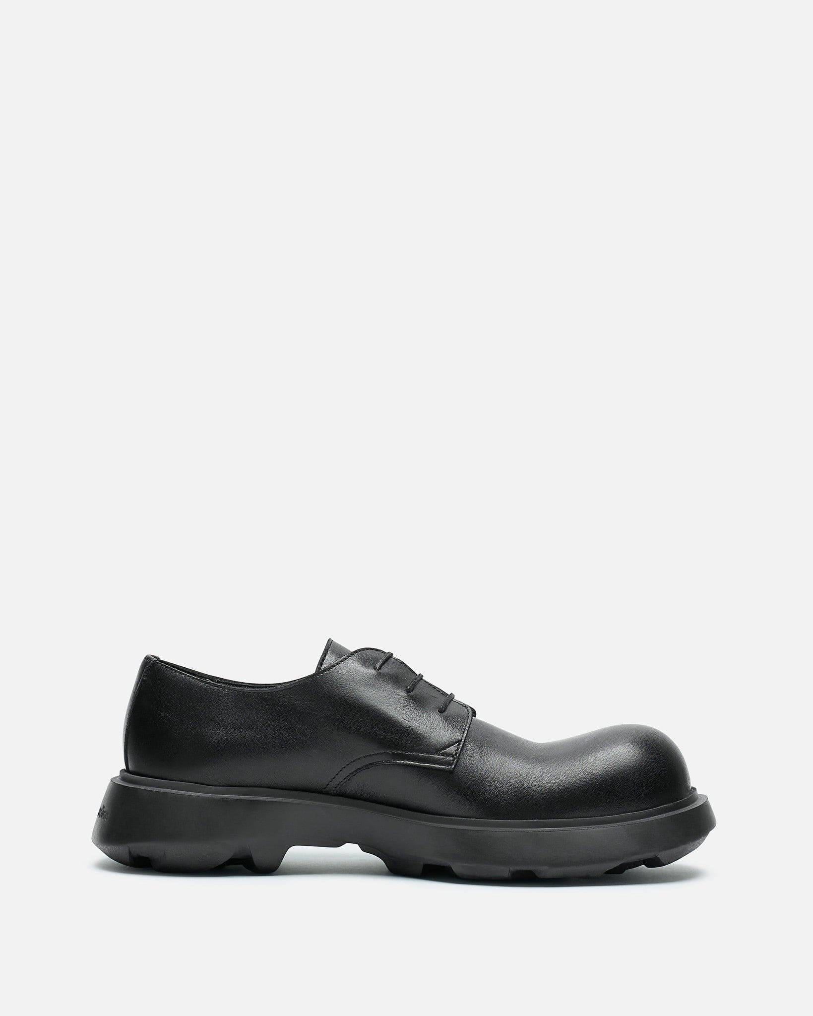 Leather Lace-Up Shoes in Black – SVRN
