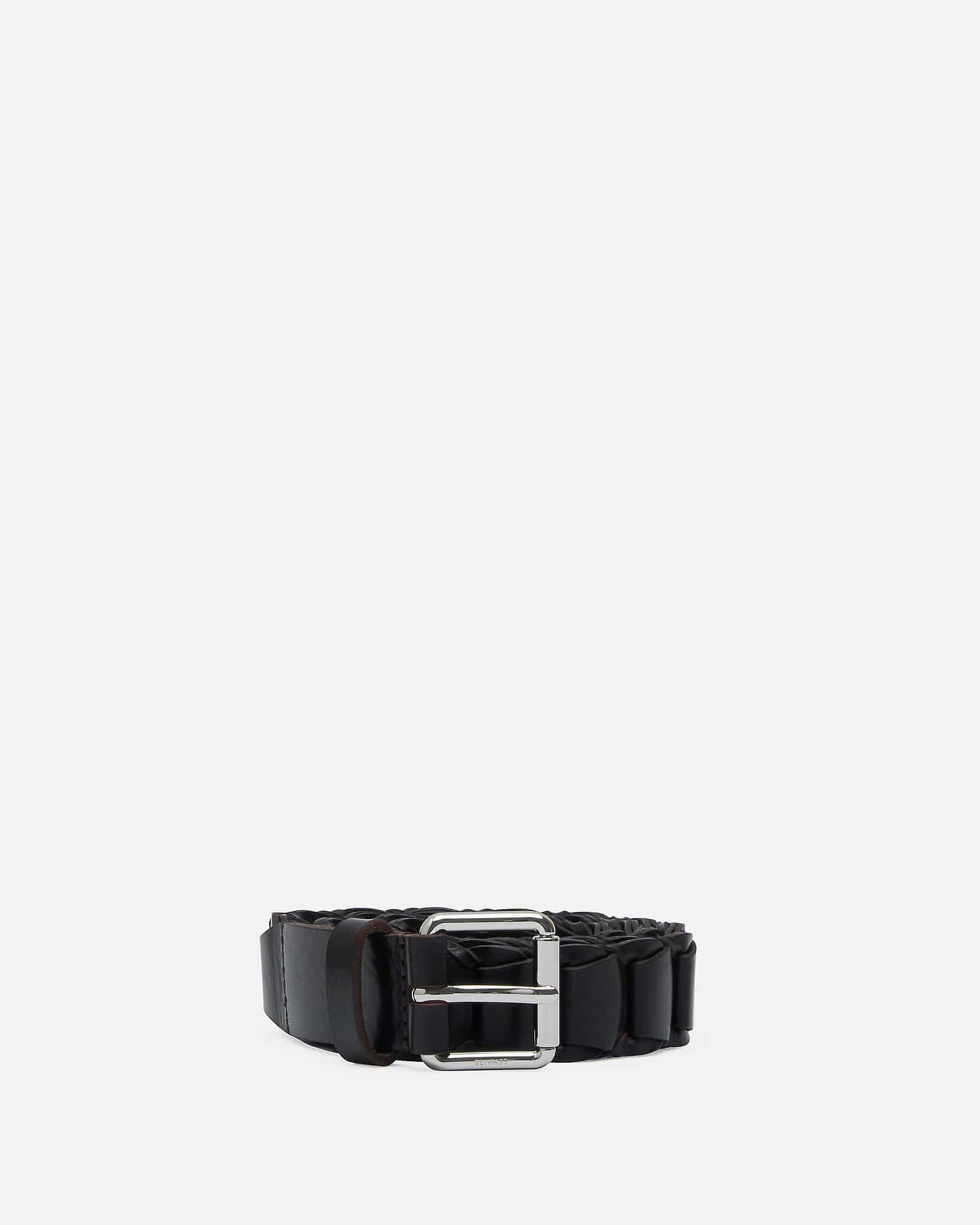 LEMAIRE Leather Goods 90cm Leather Link Belt 30 in Dark Brown