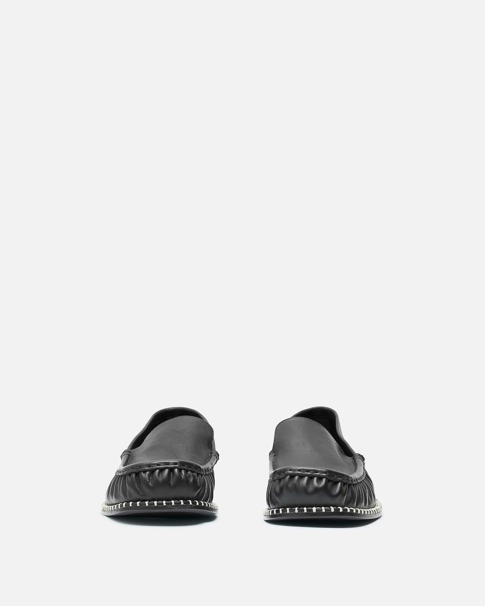 Dries Van Noten Men's Shoes Leather Loafers in Black