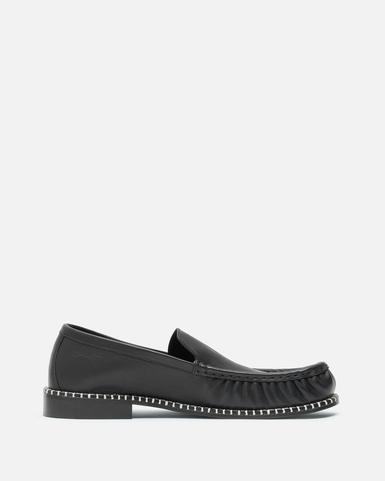 Dries Van Noten Men's Shoes Leather Loafers in Black
