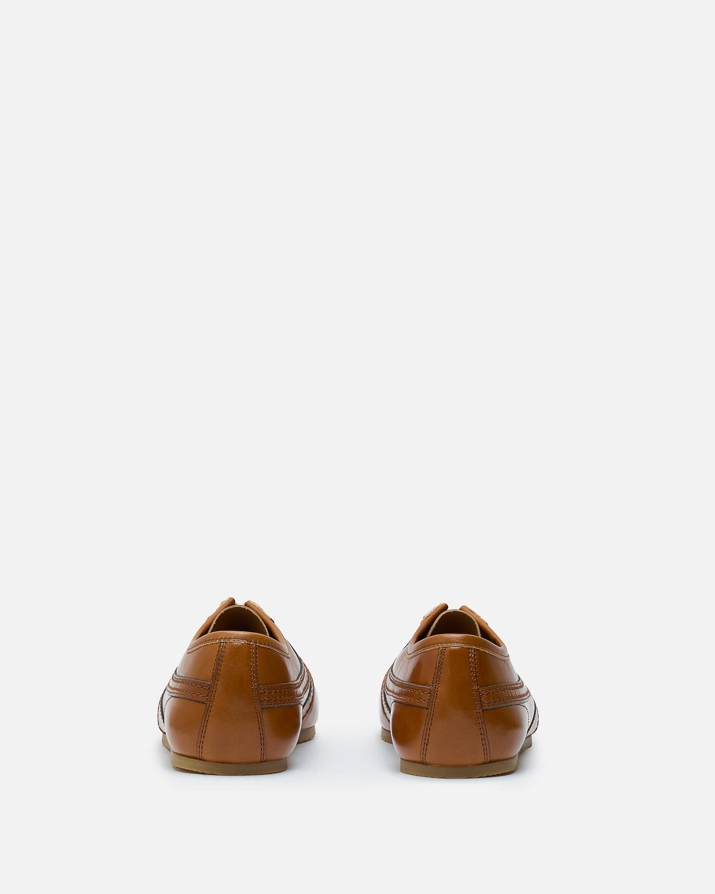Dries Van Noten Men's Sneakers Leather Sneakers in Cognac
