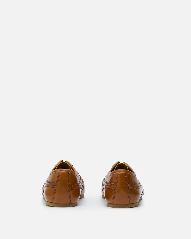 Dries Van Noten Men's Sneakers Leather Sneakers in Cognac