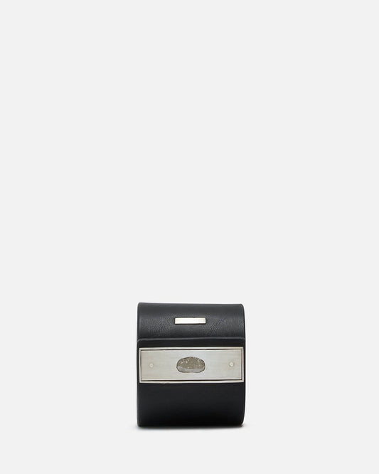Parts of Four Jewelry M Leather Strap Bracelet in Sistema Bar / 1.2 CT / Diamond Slab / 60mm / BLK, MA, DIA