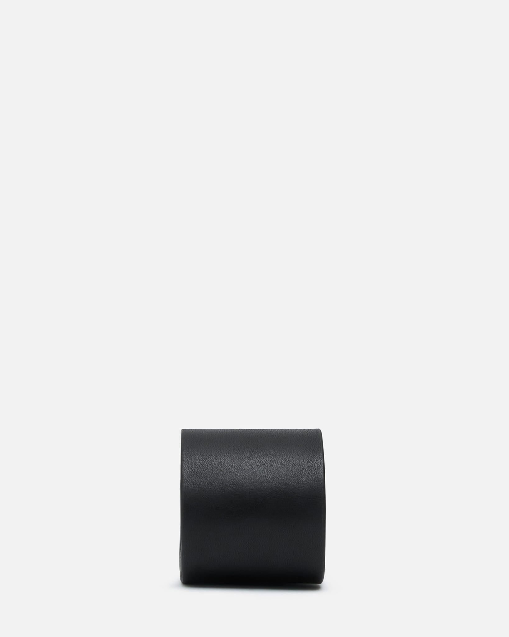 Parts of Four Jewelry M Leather Strap Bracelet in Sistema Bar / 1.2 CT / Diamond Slab / 60mm / BLK, MA, DIA