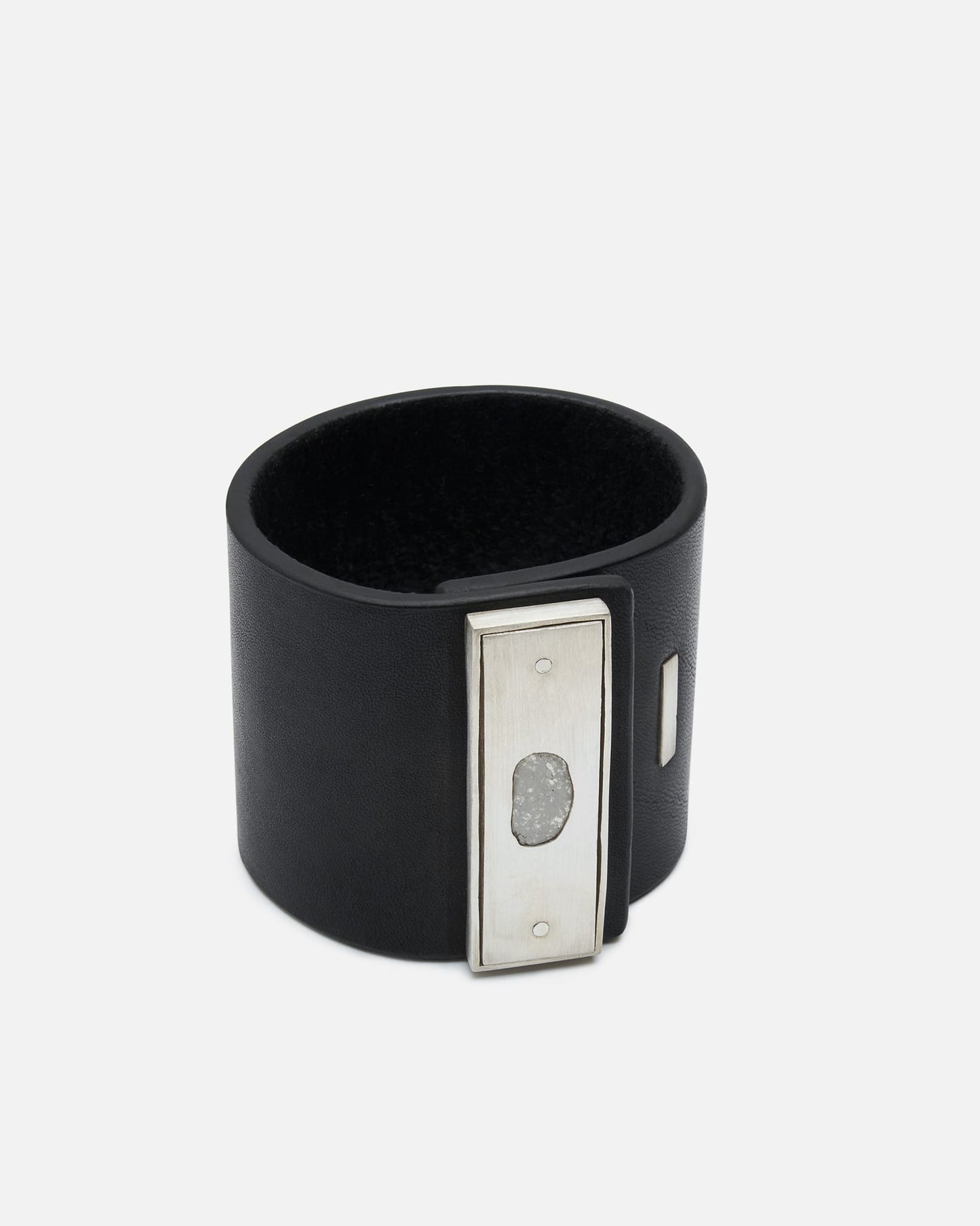 Parts of Four Jewelry M Leather Strap Bracelet in Sistema Bar / 1.2 CT / Diamond Slab / 60mm / BLK, MA, DIA