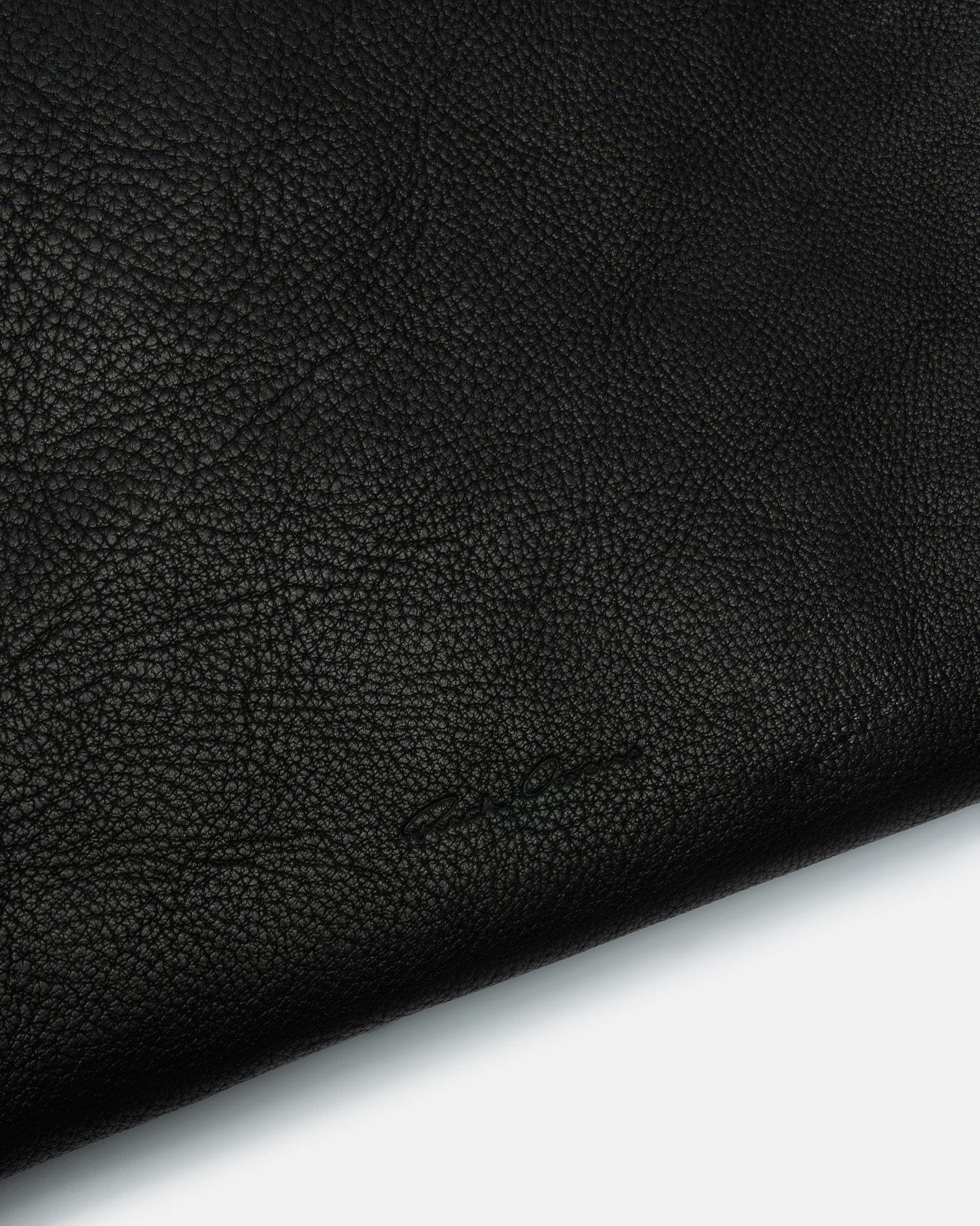 Rick Owens Leather Goods OS Leather Travel Liquid Bag in Black