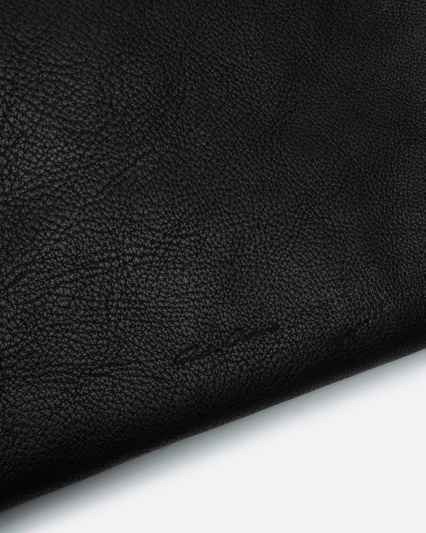 Rick Owens Leather Goods OS Leather Travel Liquid Bag in Black