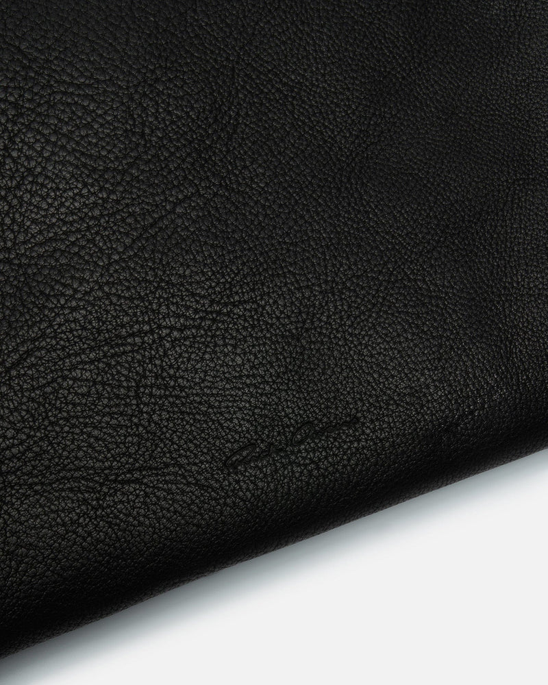 Rick Owens Leather Goods OS Leather Travel Liquid Bag in Black