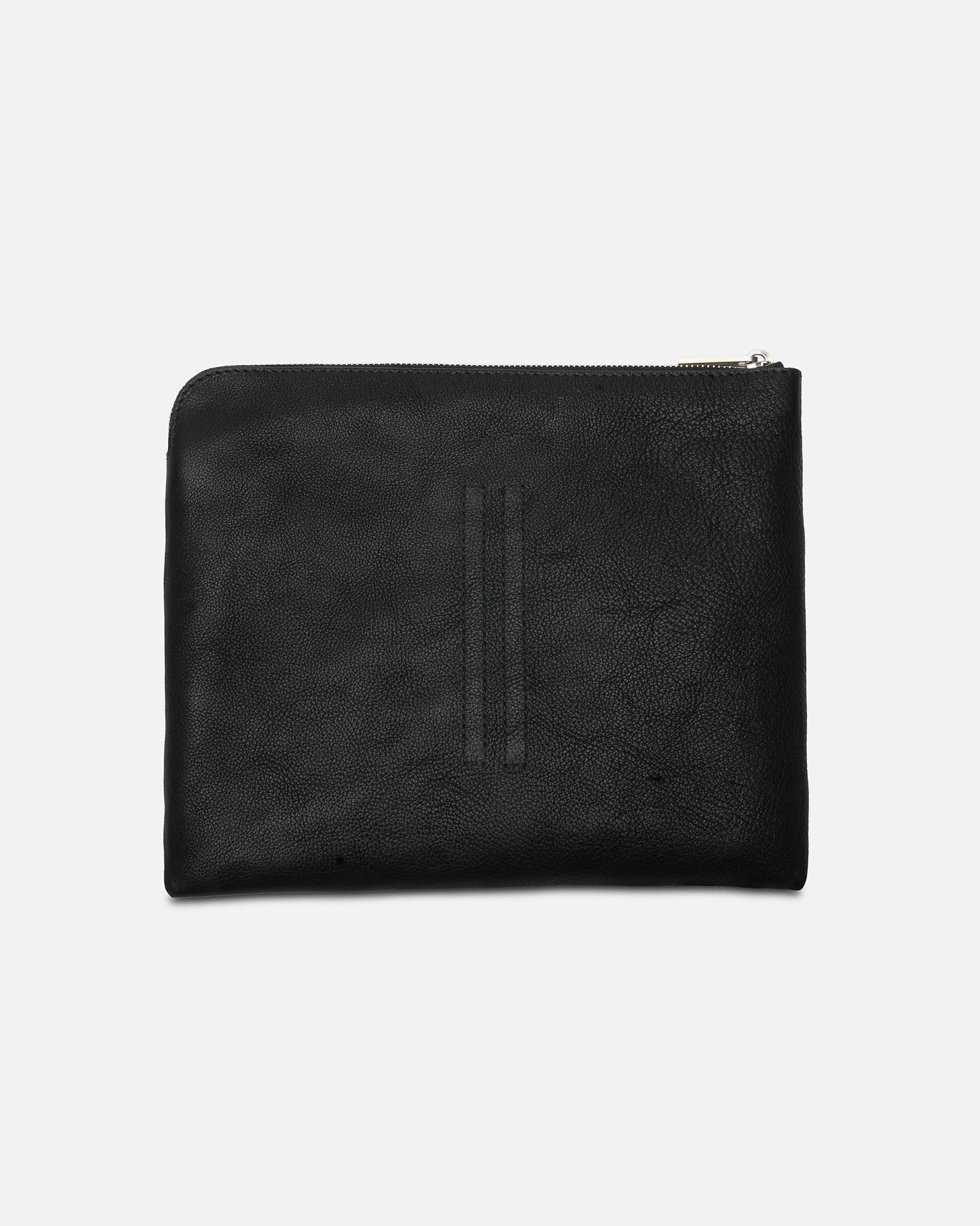 Rick Owens Leather Goods OS Leather Travel Liquid Bag in Black