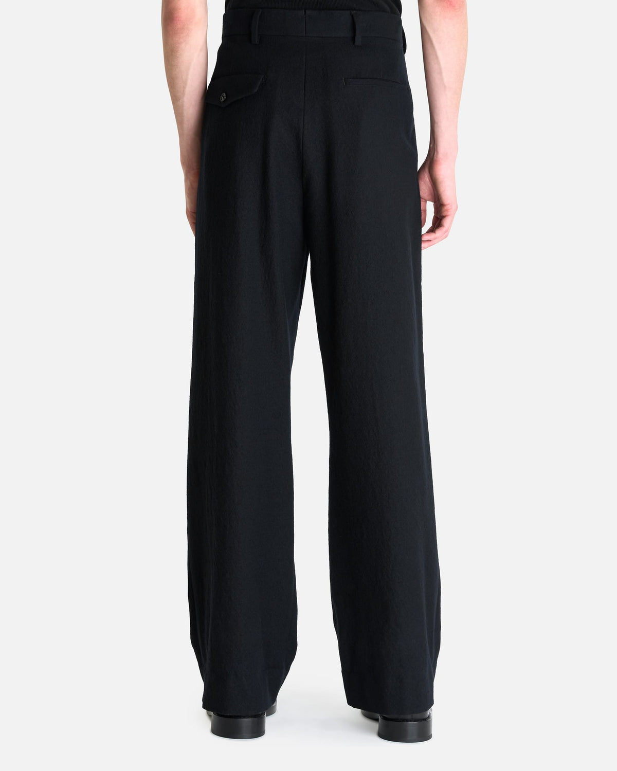 Ann Demeulemeester Men's Pants Leon Comfort Fit Trousers in Black