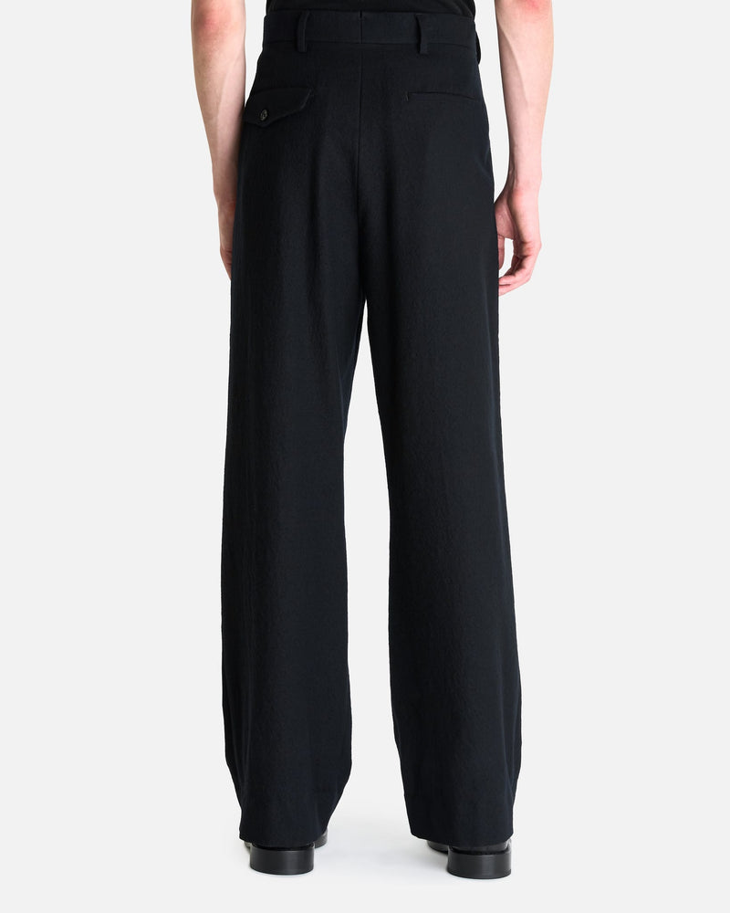 Ann Demeulemeester Men's Pants Leon Comfort Fit Trousers in Black