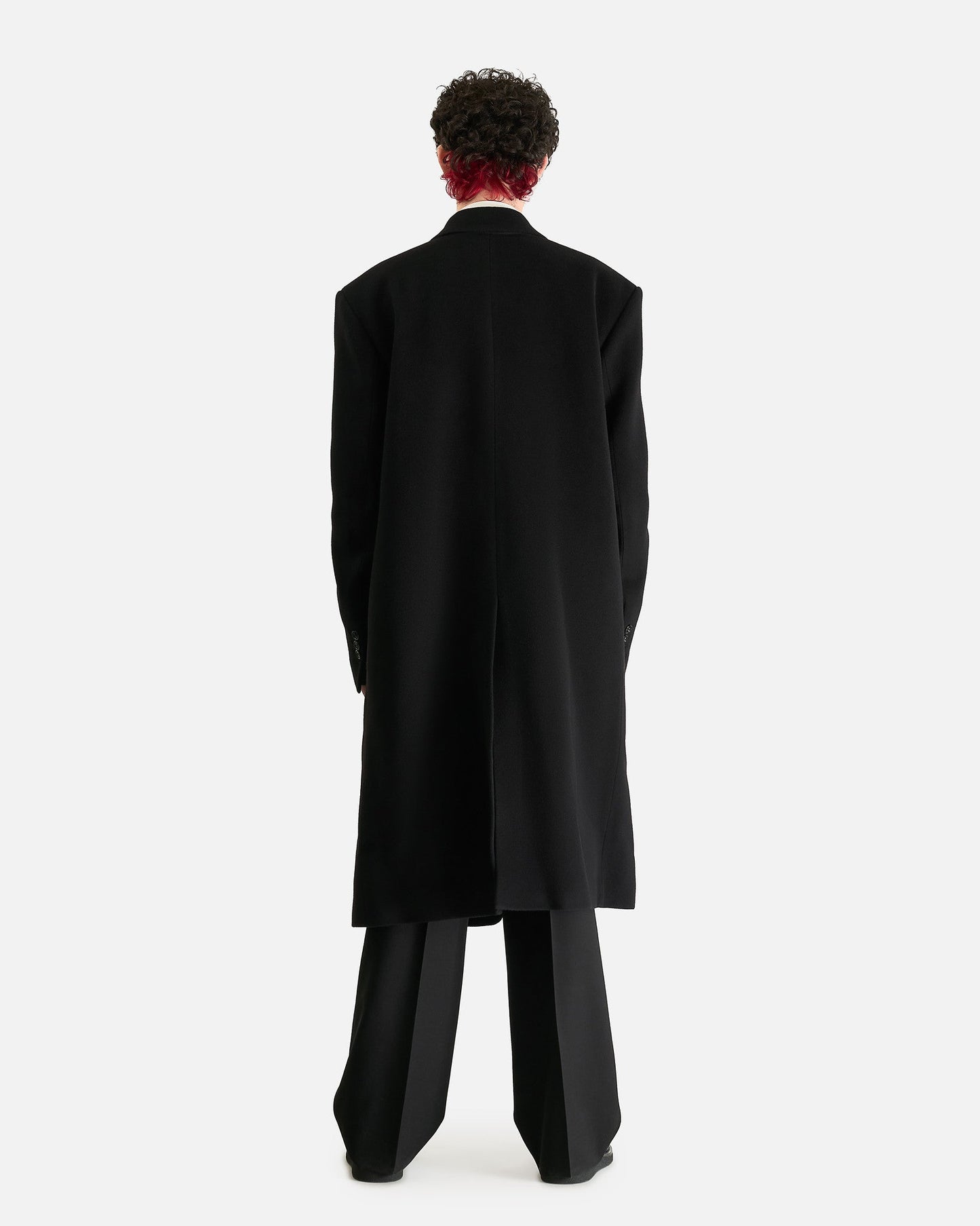 Ann Demeulemeester Men's Coat Leonard High Comfort Tailored Coat in Black